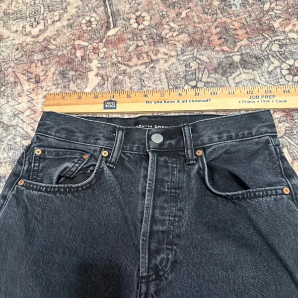 Aritzia Denim‎ Forum Joni High Rise Loose Jeans – Black Wash – Size 24 / 29L - Image 4