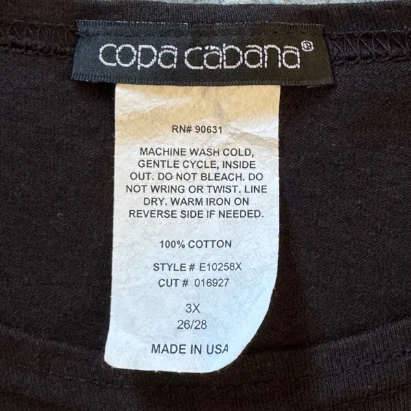 VTG Copa Cabana 3X South Beach Tropical Maxi Dress‎ Palm Tree USA Art to Wear - Image 2
