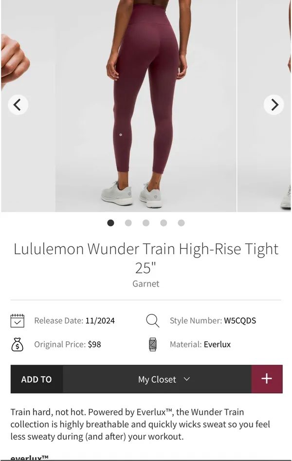 Lululemon Wunder Train High-Rise 25" - Image 8