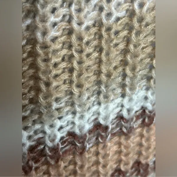 American Eagle Oversized Striped Chunky Knit Sweater | Small - Image 7
