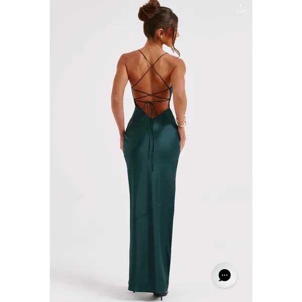 Babyboo Misha Maxi Dress Emerald Green NEW NWT Size Small - Image 4