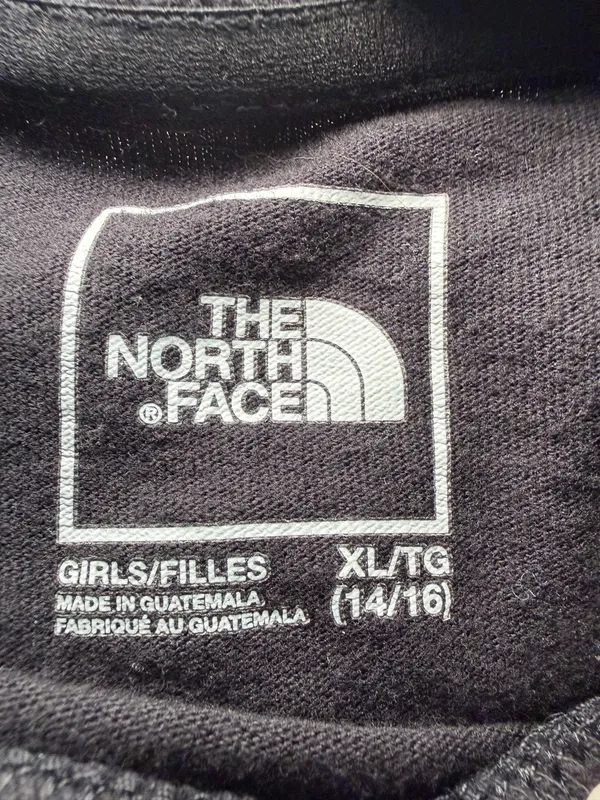 The North Face Girls Black Long Sleeves Crop Tee XL Sporty - Image 4