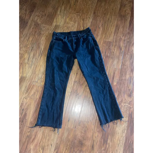 ALL SAINTS Serene Kick Flare Jeans *AS-IS Size 29 Black - Image 3