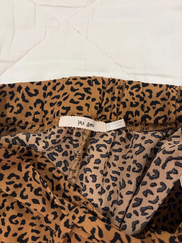 Leopard print shorts Brown - Image 3