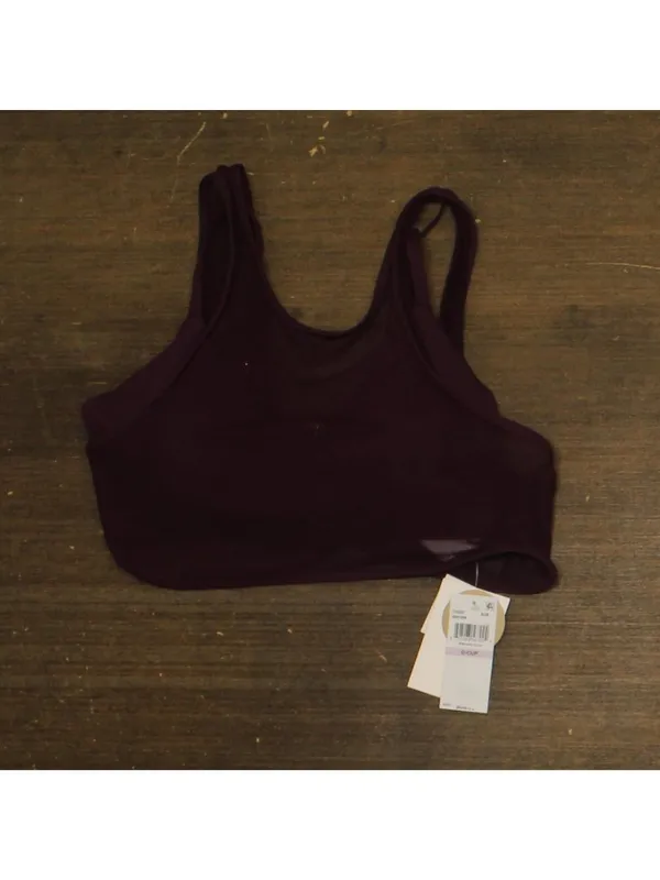 NWT Becca Mesh Overlay Convertible Bralette Bikini Swim Top Aubergine Purple D - Image 10