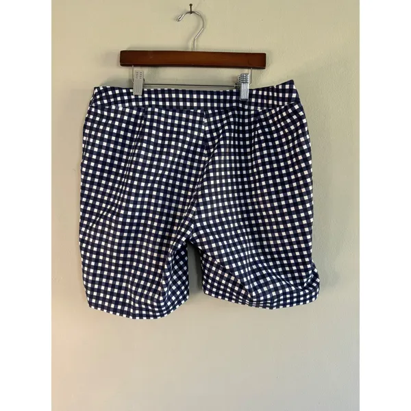 Callaway Opti-Dri Women Navy Blue Gingham Golf Shorts Size 6 ST2587 - Image 9