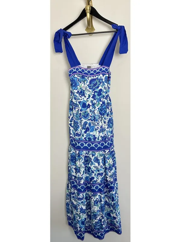 BEACH RIOT Charlotte Dress in Royal Riviera Size Small - Image 3
