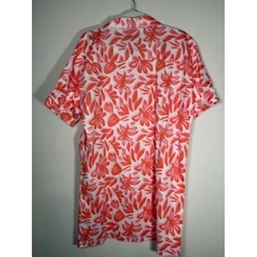 MICHELLE MCDOWELL Dani Shirt Dress NEW Orange Pink‎ Floral Button Front Resort - Image 4