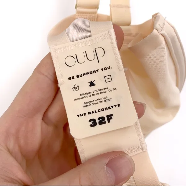CUUP The Balconette Bra Blush 32F Size undefined - Image 3