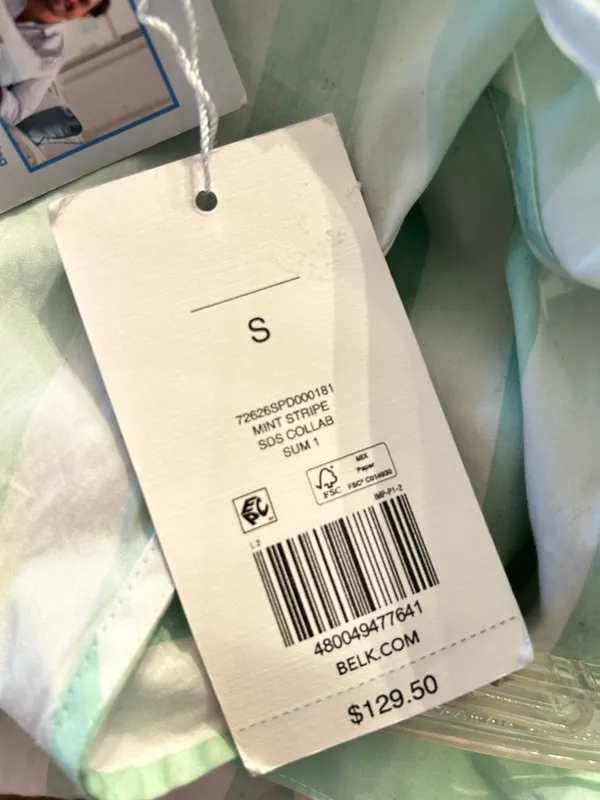 crown & ivy Mint and White Striped Halter Maxi Dress - Image 5