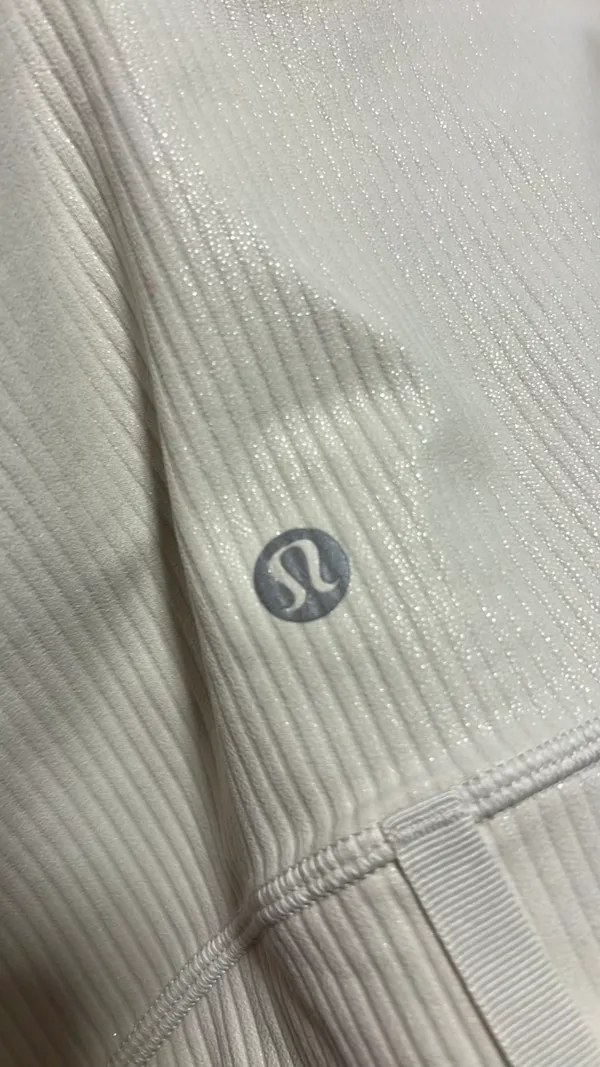 Lululemon Cropped Define Jacket Ribbed Nulu Bone Radiate Transparent Foil - Image 8