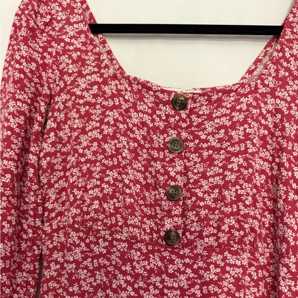 American Eagle‎ Floral Red Dress - Image 5