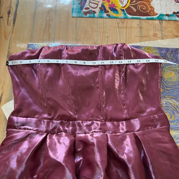 Radiant Direction Mauve Purple Strapless Midi Dress With Pockets - Image 10