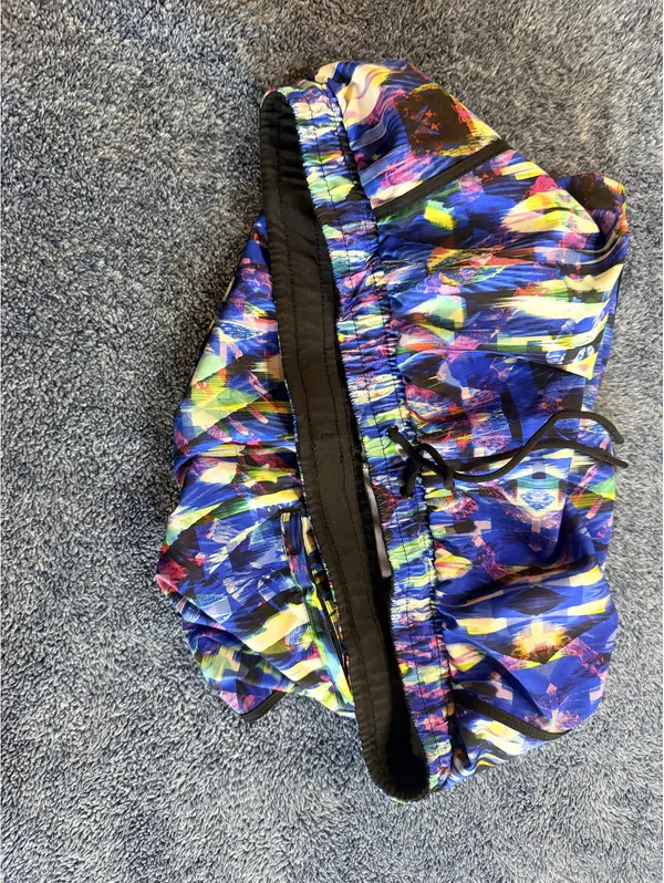 Fabletics Women's Athletic Running Shorts Blue Multi Color - Image 5