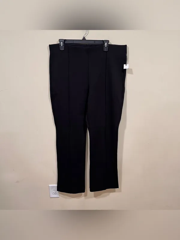 NWT The Margot Kick-Flare Cropped Pants by Maeve size XL black Anthropologie - Image 3