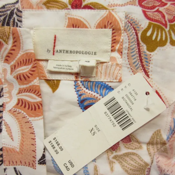 NWT Anthropologie Maeve Somerset Maxi in Botanical Floral Print Cotton Dress XS - Image 6
