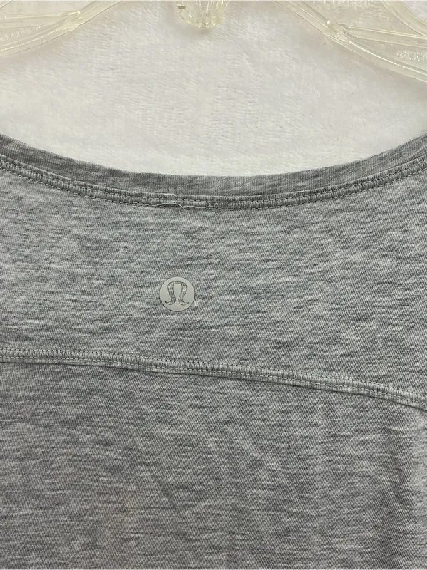 lululemon athletica Light Gray Long Sleeve Side-Slit Tunic 1182 - Image 5