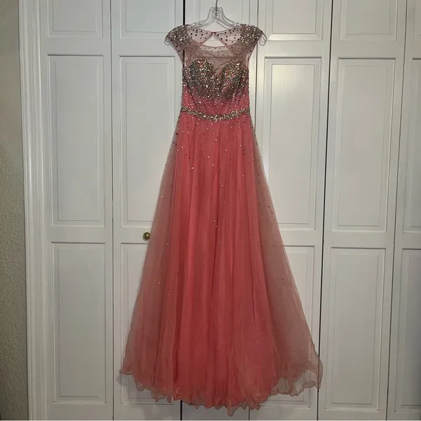 Pink Tony Bowls Le Gala by Mon Cheri Gown Size 2 - Image 6