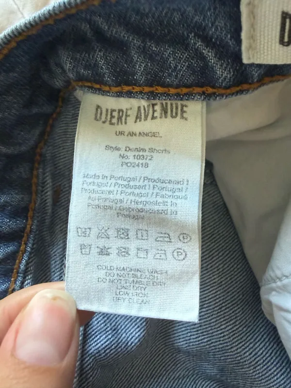 Djerf Avenue Denim Shorts - Image 3