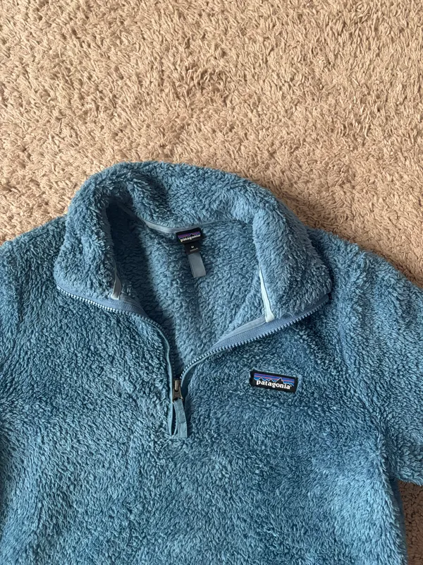 Blue Fuzzy Quarter Zip - Image 3