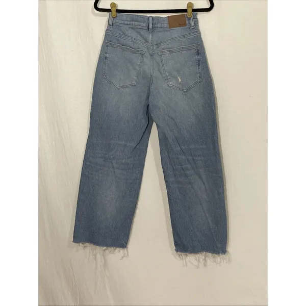 Madewell Perfect Vintage Wide Leg Crop Jeans Womens 26 (26x26) Medium Wash Denim - Image 3