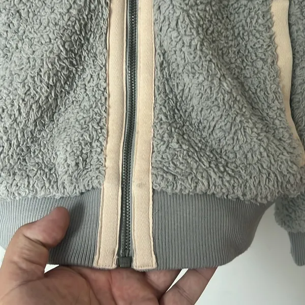 Patagonia Los Gatos Bomber Jacket Women‎ Small Gray Pockets Zip Pockets 🦋 - Image 4