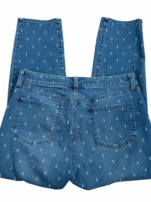 Talbots Anchor-Print Slim Ankle Curvy Jeans - Image 5