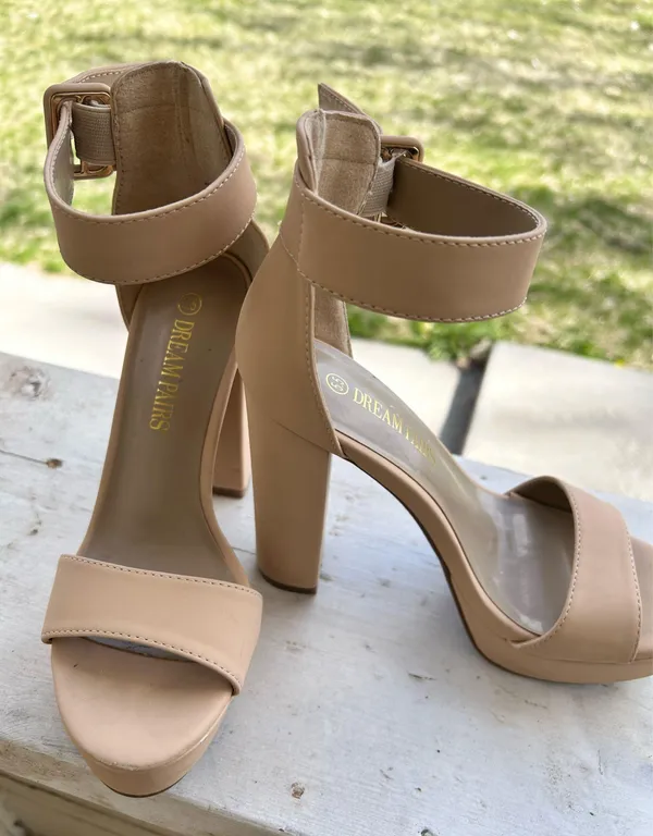 Dream Pairs Heels Chunky Platform Open Toe - Image 8