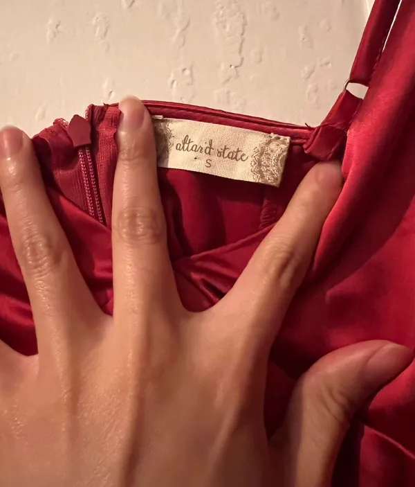 Altar'd State Hot Pink Silky Mini Dress - Image 4
