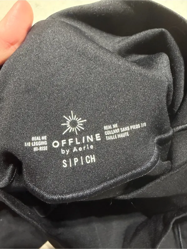 Aerie offline real me 7/8 legging Black High-Waist Leggings small - Image 6