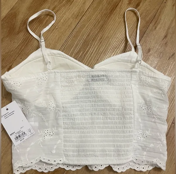 White Lace Cami Tank - Image 2