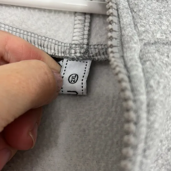 Laslulu 2XL Gray Half-Zip Scuba Hoodie Sweatshirt with Pocket - Image 7