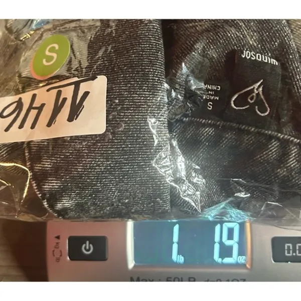Windsor Women Small Acid Wash Denim‎ Gray Jacket Grunge Punk Biker Distressed - Image 8