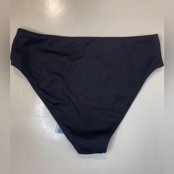 Cupshe NWT‎ Women’s Black Bikini Bottom High-Cut Swimwear Size M - Image 3