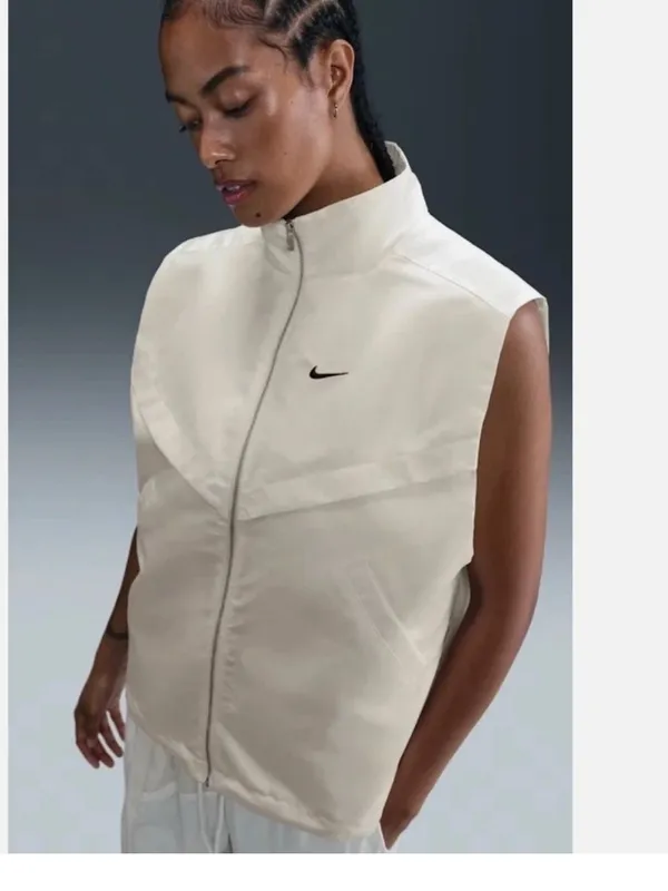NWT Nike SZ M Sportswear Windrunner Women's Shine Vest HV2472 - Image 2