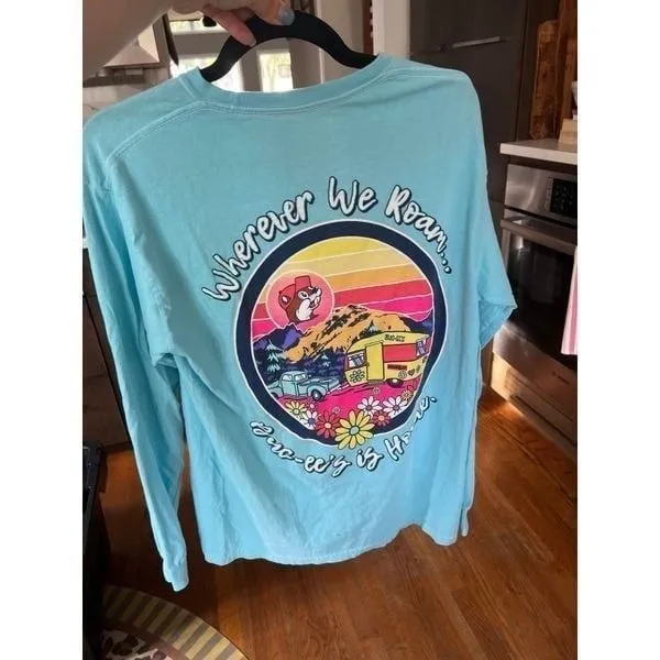 buc ees‎ long sleeve woman's shirt medium Size 8 - Image 2
