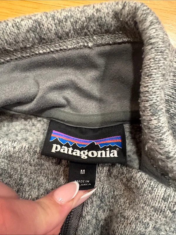 Patagonia Gray Heather Full-Zip Fleece Vest - Image 2