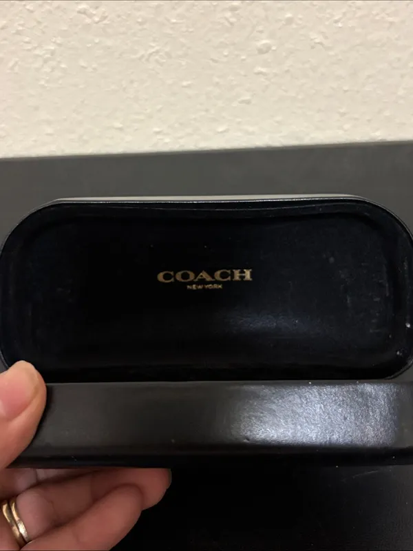 Coach Black Hard Shell Eyewear Case - Image 4