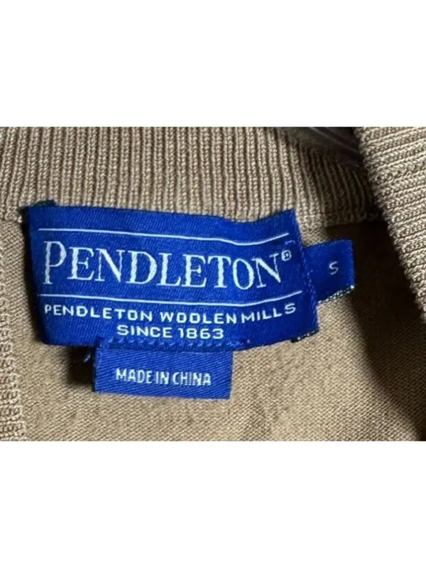 Pendleton Silk Blend Camel Mock Neck Sweater Sz S Lightweight Knit Pullover READ - Image 5