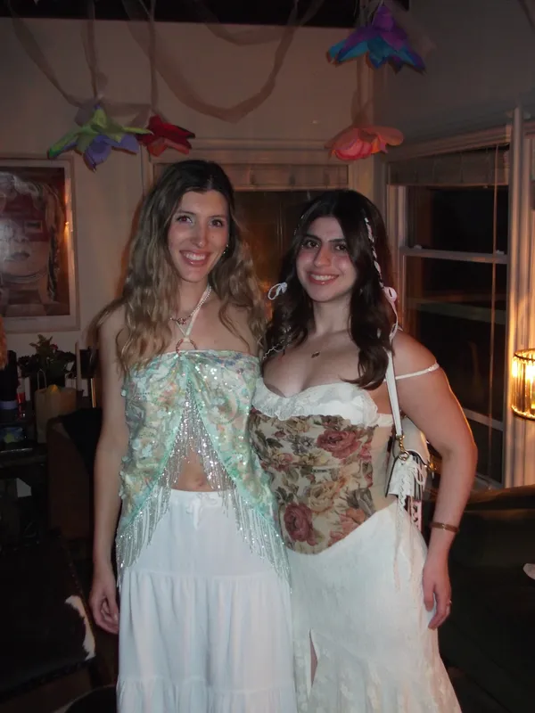 Amazon Green floral beaded top - Image 4