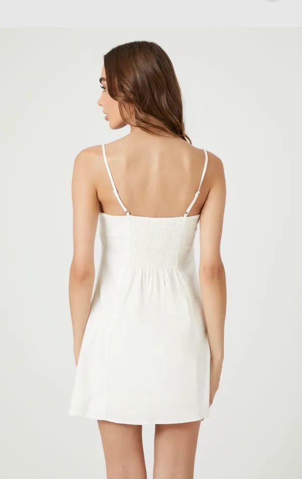 Forever 21 Babydoll White Dress - Image 3