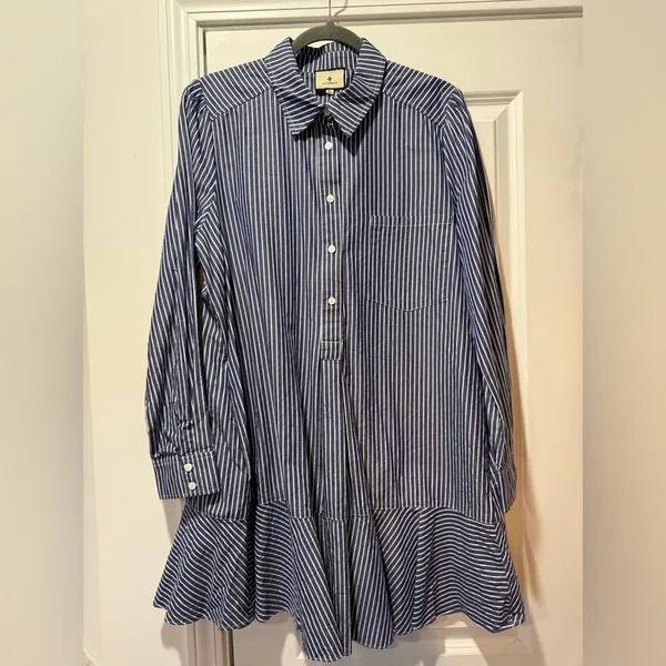Tuckernuck Blue Stripe Callahan Shirtdress - Image 4