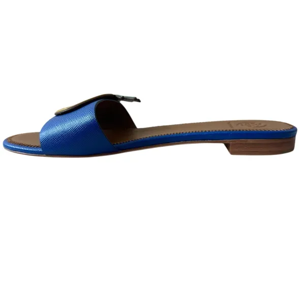 Tory Burch‎ Pineapple Accent Slide Sandals Blue Size 7 - Image 12
