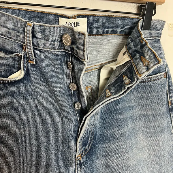 AGOLDE-90’s Pinch High Rise Blue Jeans Size 26 - Image 5