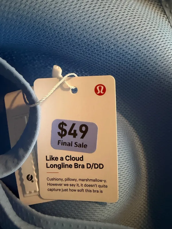 Lululemon Like A Cloud Longline Bra *Dot D/DD Sinatra Blue 8 NWT - Image 7