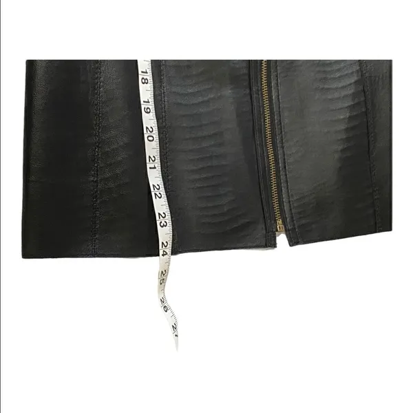 Reversible Faux Black Leather Moto & Animal Print Lightweight Jacket - Image 4