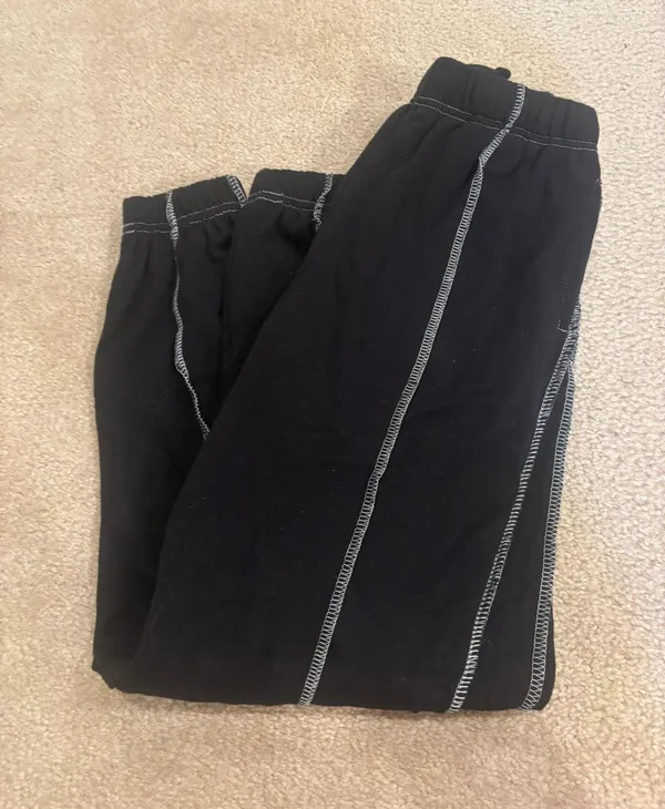 contrast stitch jogger sweatpants!! - Image 2