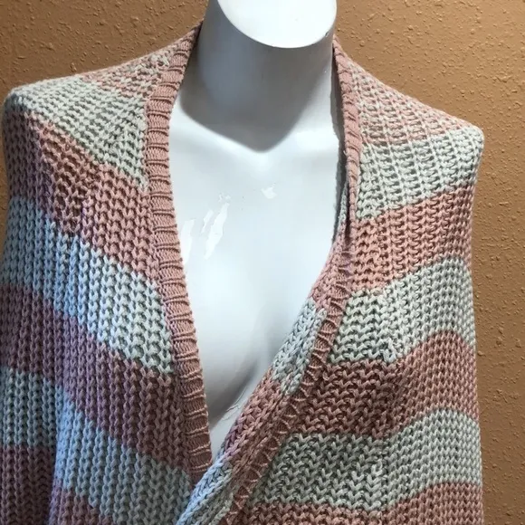 Sparkle and fade striped knit cardigan - Image 4