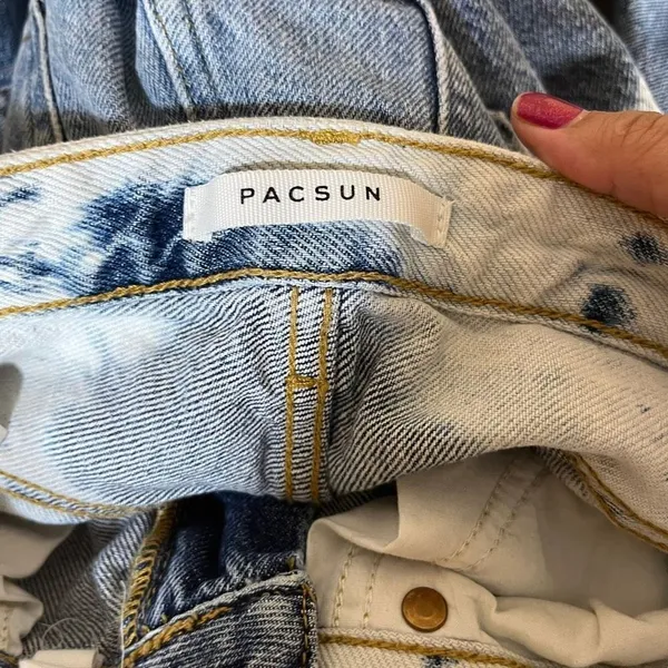 Pacsun 90’s Boyfriend High Rise‎ Straight Leg Bleached Jeans Size 24 - Image 8