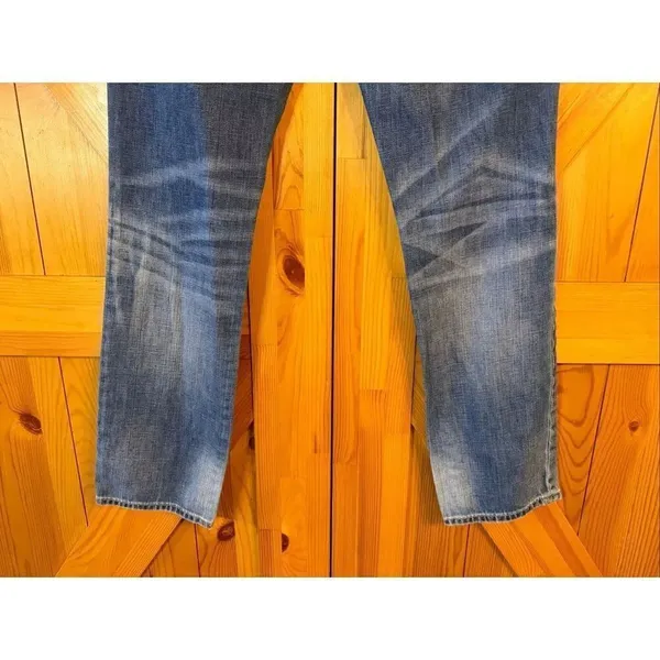 VTG GAP Real Straight Leg Jeans Medium Wash Floral Embroidered Size 26/2 (6588) - Image 6